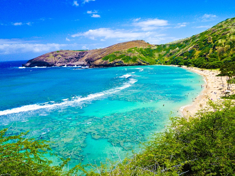 Hanauma Bay, the Best Place for Snorkeling in Oahu,Hawaii