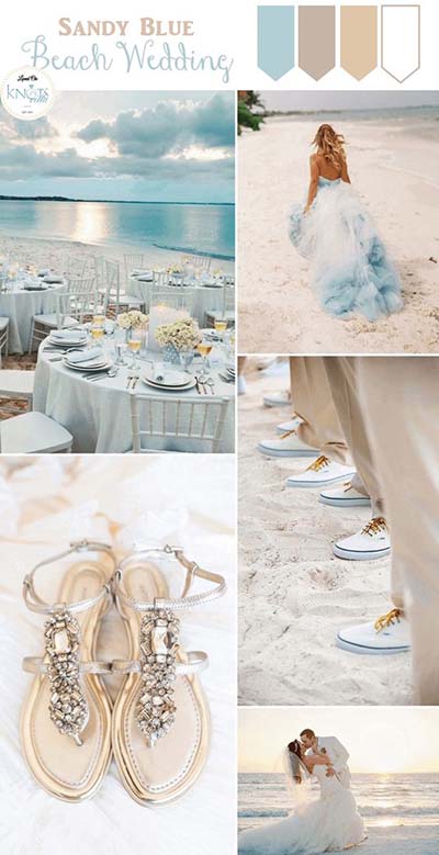 Blue Wedding Colors for Beach Weddings