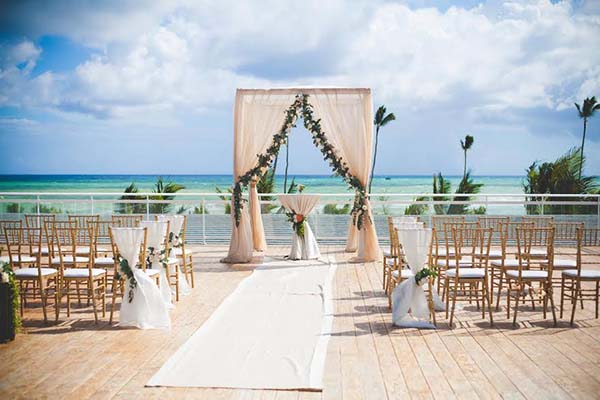 Non Beach Destination Wedding | Caribbean Weddings | Rooftop Terrace Ceremony
