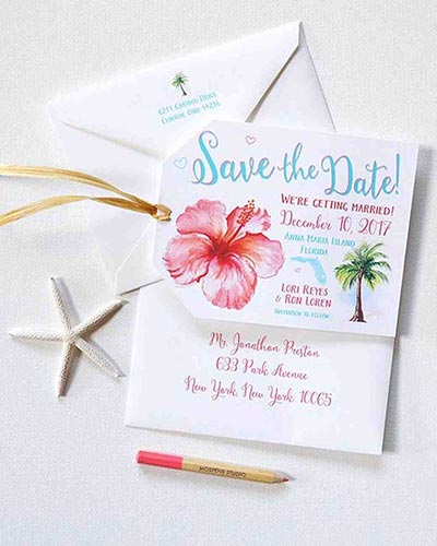 Destination Wedding Guide | Tropical Save the Dates