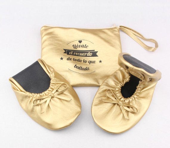Bridesmaid Gift Ideas | Personalized Roll Up Shoes