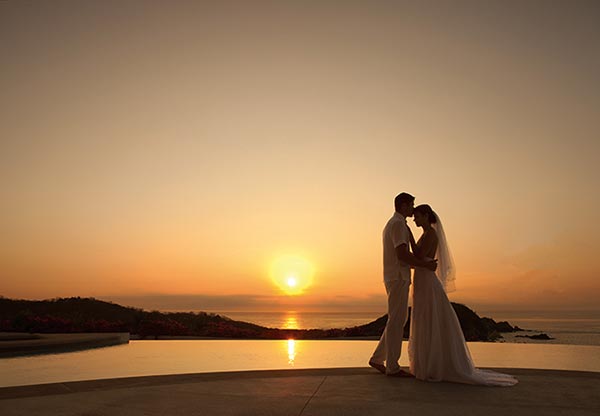 Destination Weddings in Mexico | Rivieria Maya | Sunset Wedding Photos