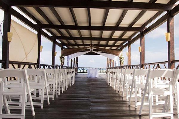 Destination Weddings in Mexico | Rivieria Maya | Pier Wedding Ceremony
