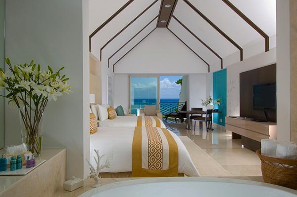 Destination Weddings in Mexico | Rivieria Maya | Oceanfront Room at Luxury Resort