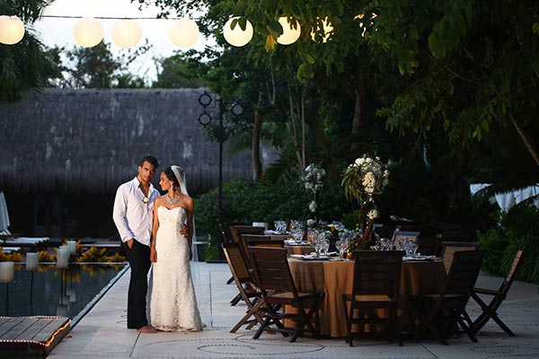 Destination Weddings in Mexico | Rivieria Maya | Garden Terrace Wedding Reception