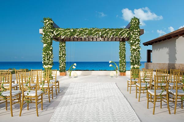 Destination Weddings in Mexico | Rivieria Maya | Rooftop Wedding Ceremony
