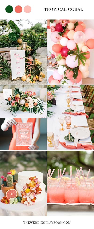 Coral Wedding Decor | Coral Wedding Ideas | Pantone Color of the Year | Peach Weddings